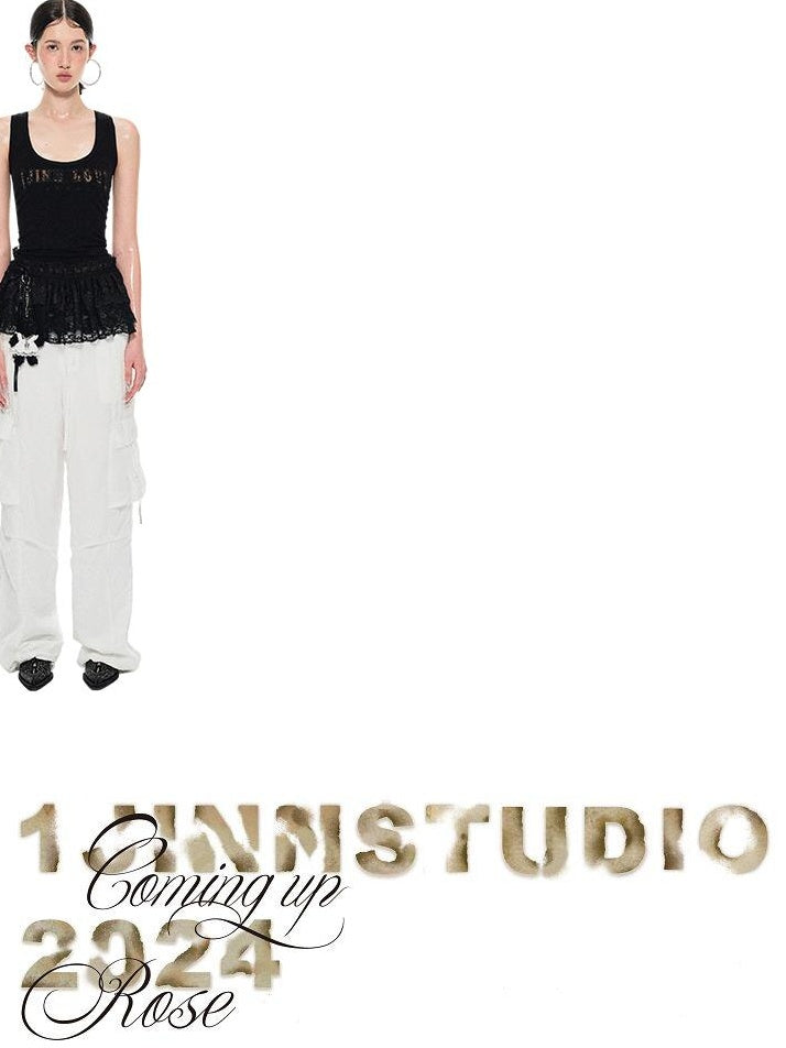 1JINN STUDIO Original Design Slim Fit Nylon Spandex Cropped Women No Padding Solid Camisoles