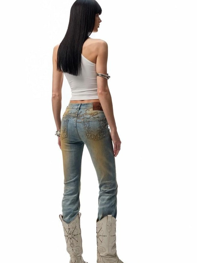 1JINN STUDIO Original Slim Fit Cotton Blend Round Neck Women Floral Print Tank Tops