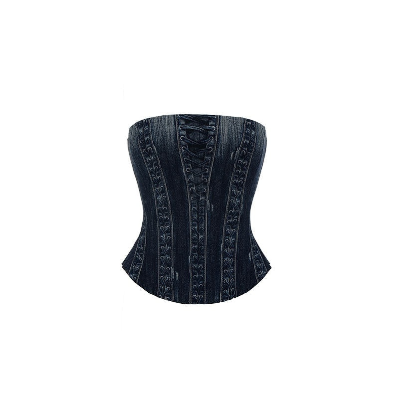 1JINN_STUDIO_Printed_Slim_Fit_Street_Style_For_Women_Black_Denim_No_Pad_Tube_Tops_MISSTT