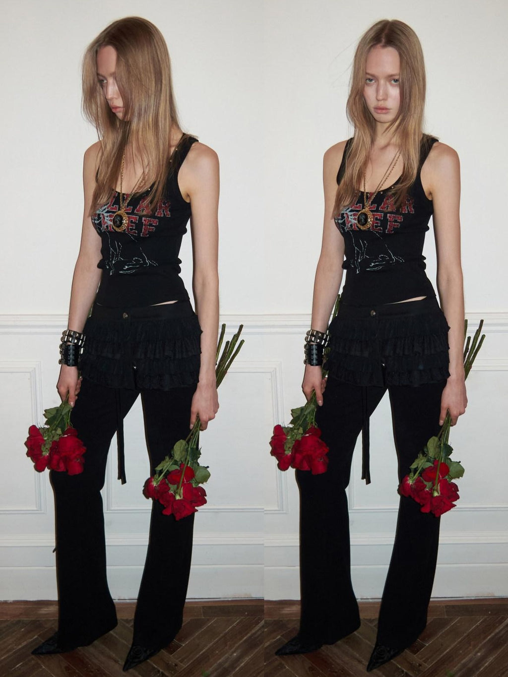 1JINN STUDIO Pure Cotton Cropped Slim U Neck Racerback Casual Women Graphic Print Tank Tops
