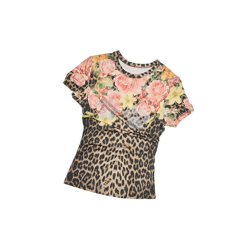 1JINN_STUDIO_Quick_Dry_Floral_Sparkle_Slim_Crop_Commuter_Women_Short_Sleeve_T-Shirts_MISSTT