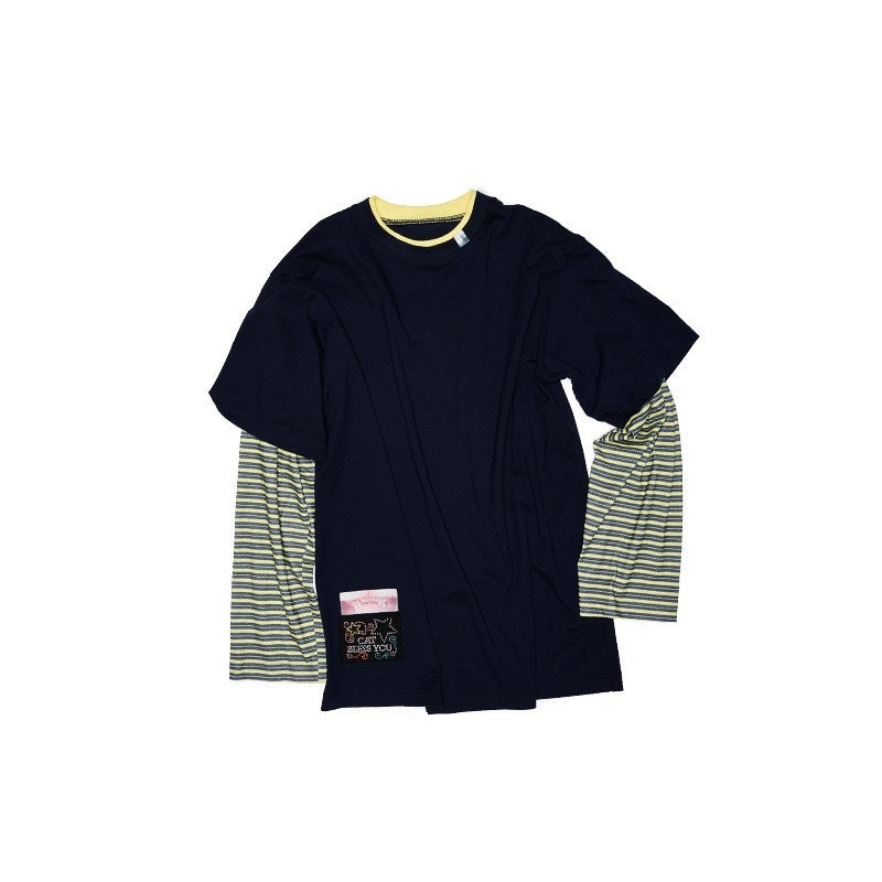 1JINN_STUDIO_Quick_Dry_Patchwork_Cross_Print_Slim_Commuter_Women_Oversized_T-Shirts_MISSTT