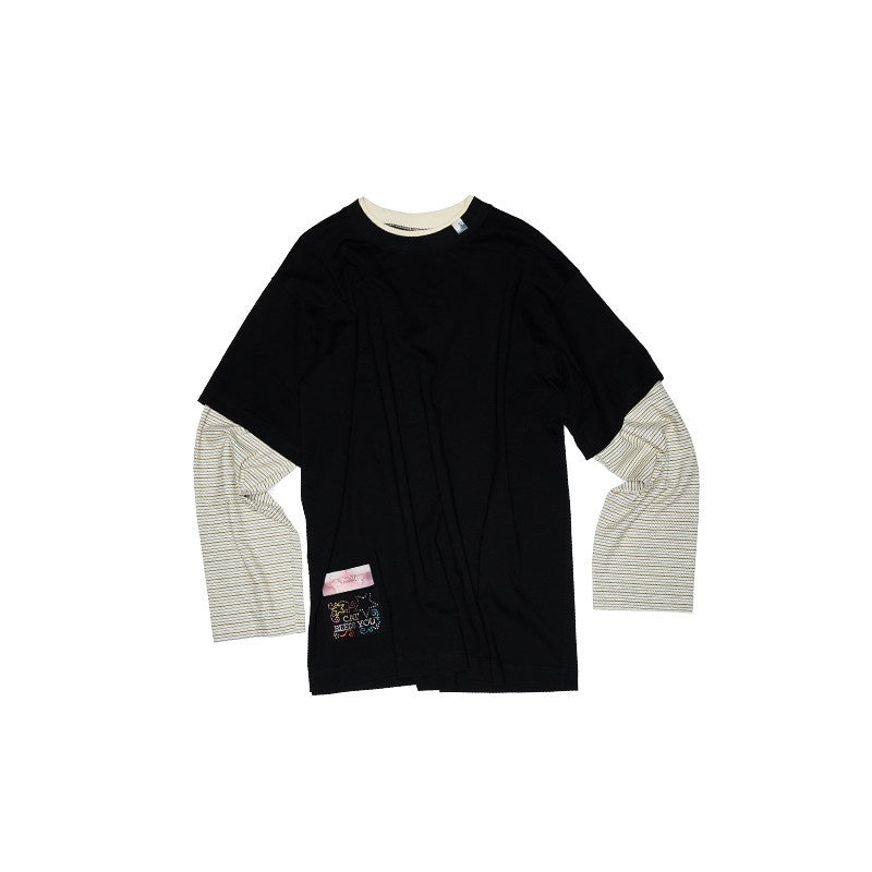1JINN_STUDIO_Quick_Dry_Patchwork_Cross_Print_Slim_Commuter_Women_Oversized_T-Shirts_MISSTT