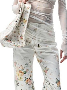 1JINN STUDIO Quick Dry Rhinestone Floral Office Slim Boat Neck Womens Long Sleeve T-Shirts