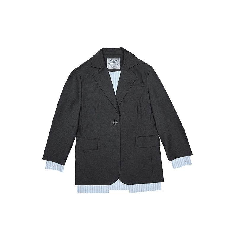 1JINN_STUDIO_Relaxed_Faux_Layered_Single_Breasted_Notch_Lapel_Women_Office_Dark_Gray_Blazers_MISSTT