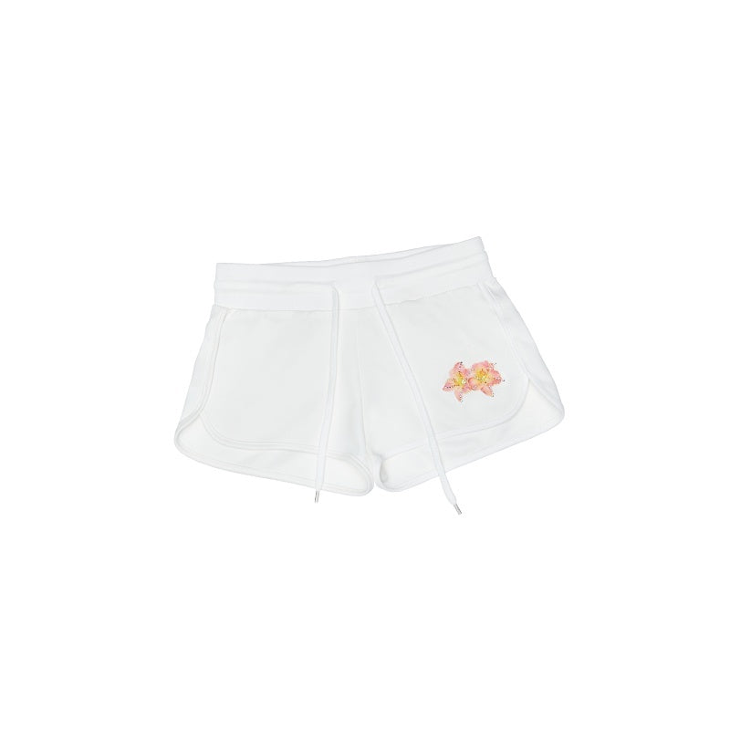 1JINN_STUDIO_Rhinestone_Low_Waist_Slim_Drawstring_Versatile_Womens_Mini_Shorts_MISSTT
