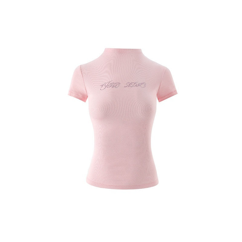 1JINN_STUDIO_Rhinestone_Slim_Fit_Street_Cropped_Round_Neck_Women_Short_Sleeve_T-Shirts_MISSTT