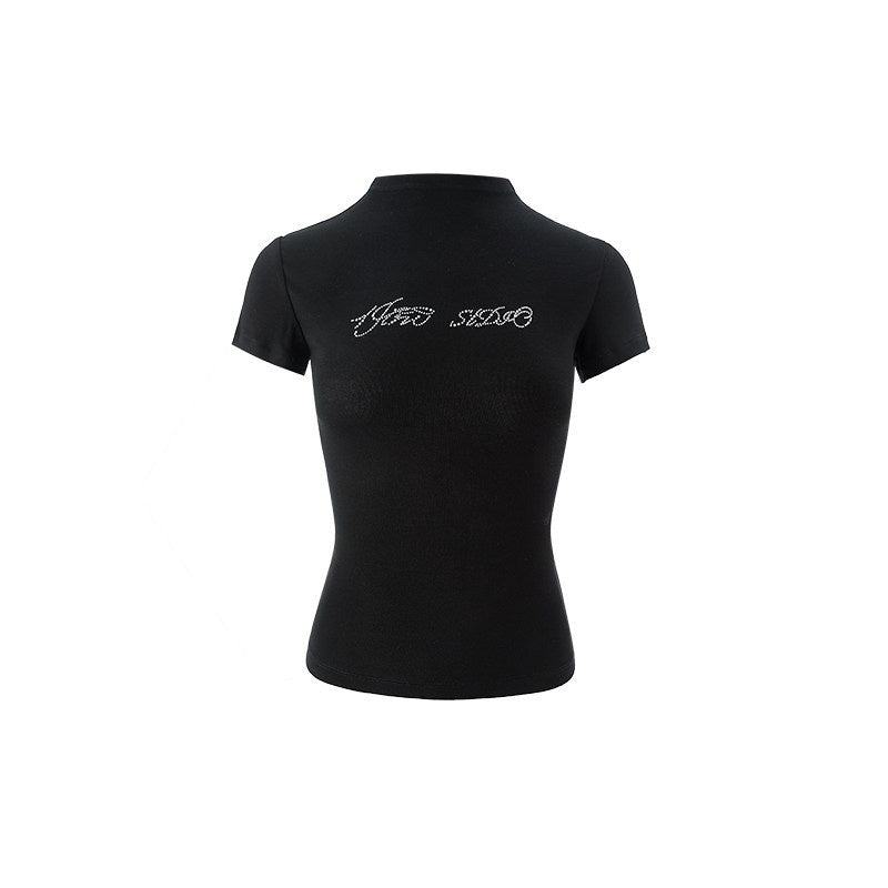 1JINN_STUDIO_Rhinestone_Slim_Fit_Street_Cropped_Round_Neck_Women_Short_Sleeve_T-Shirts_MISSTT