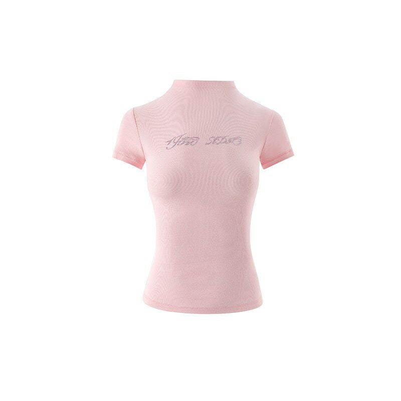 1JINN_STUDIO_Rhinestone_Slim_Fit_Street_Cropped_Round_Neck_Women_Short_Sleeve_T-Shirts_MISSTT
