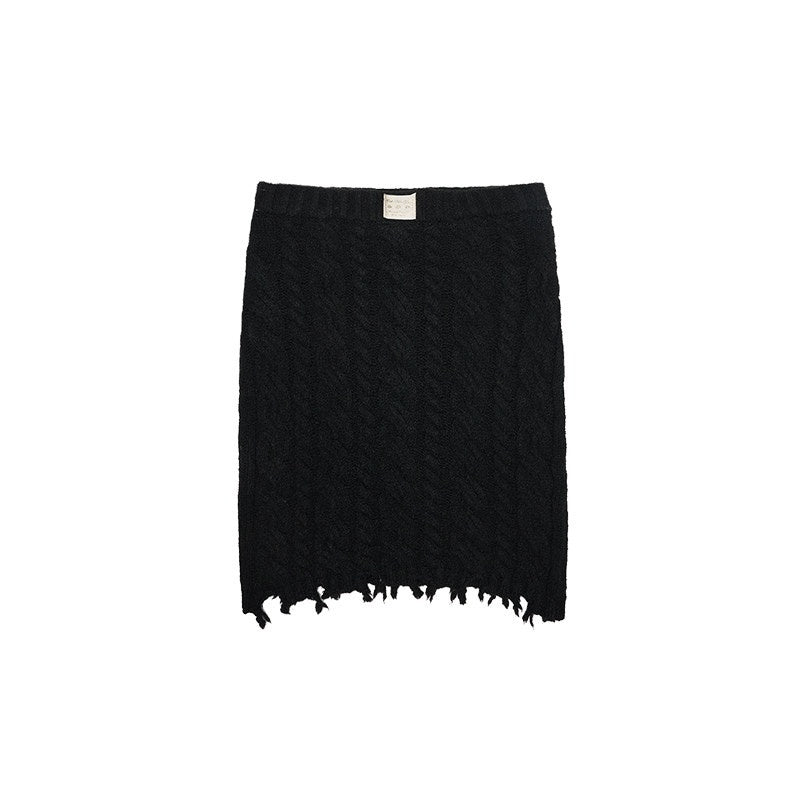 1JINN_STUDIO_Ripped_Button_Cardigan_Casual_Regular_Fit_Wool_Blend_Women_Knit_Top_&_Skirt_Sets_MISSTT