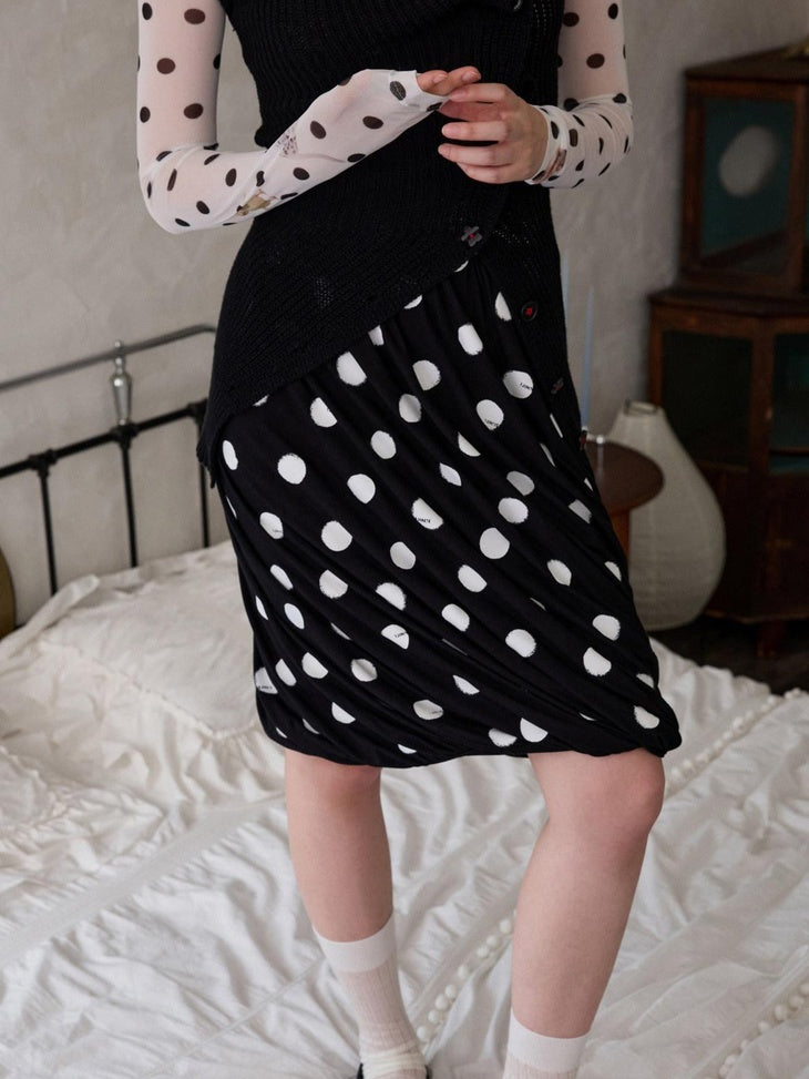 1JINN STUDIO Shape Retaining Casual Colorblock A Line High Waisted Women Viscose Midi Skirts