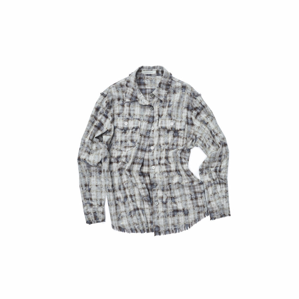 1JINN_STUDIO_Shape_Retaining_Vintage_Slim_Fit_Frayed_Hem_Women_Distressed_Plaid_Shackets_MISSTT