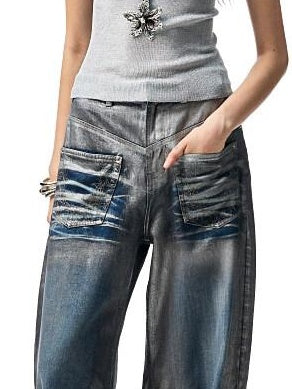 1JINN STUDIO Shimmering Metallic Cutout Slim Fit Racerback Viscose Blend Women Tank Tops