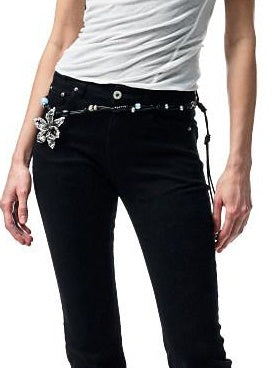 1JINN STUDIO Slim Low Waist Zipper Casual Skinny Slight Stretch Women Black Flared Jeans