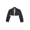 1JINN_STUDIO_Slim_Pleated_Streetwear_Cropped_Women_Dark_Gray_Notch_Lapel_Blazers_MISSTT