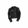 1JINN_STUDIO_Slimming_Casual_Slim_Fit_Pu_Short_Zip_Neck_For_Women_Washed_Leather_Jackets_MISSTT
