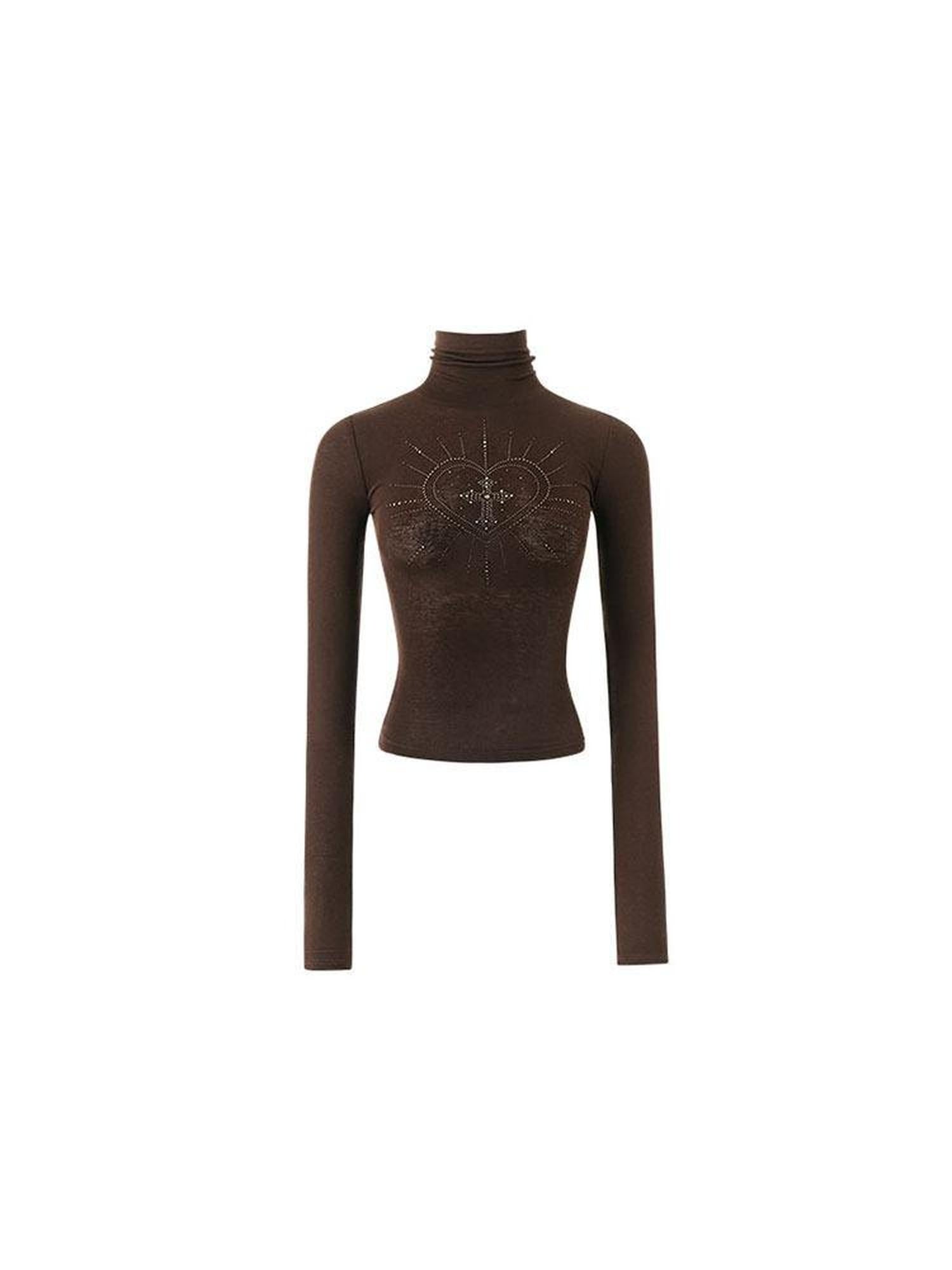 1JINN STUDIO Slimming Lightweight Casual Round Neck Women Lyocell Wool Long Sleeve T-Shirts