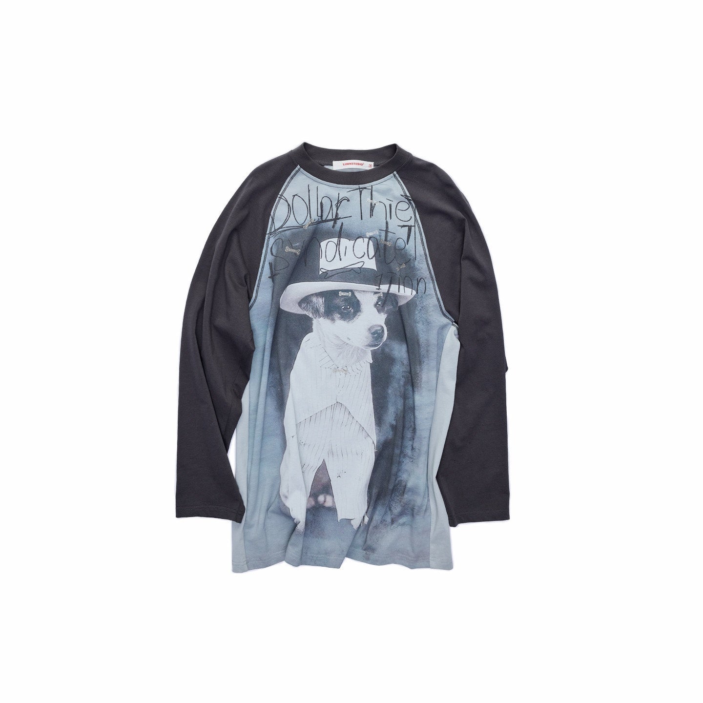 1JINN_STUDIO_Soft_100%_Cotton_Colorblock_Raglan_Loose_Women_Animal_Crew_Long_Sleeve_T-Shirts_MISSTT