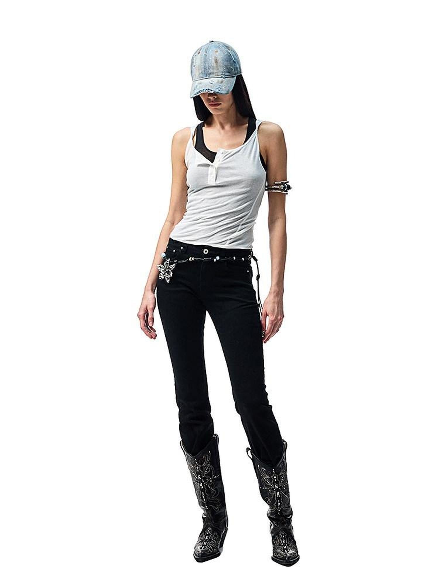 1JINN STUDIO Soft 100 Percent Cotton Slim Fit U Neck Versatile Solid Color Women Tank Tops