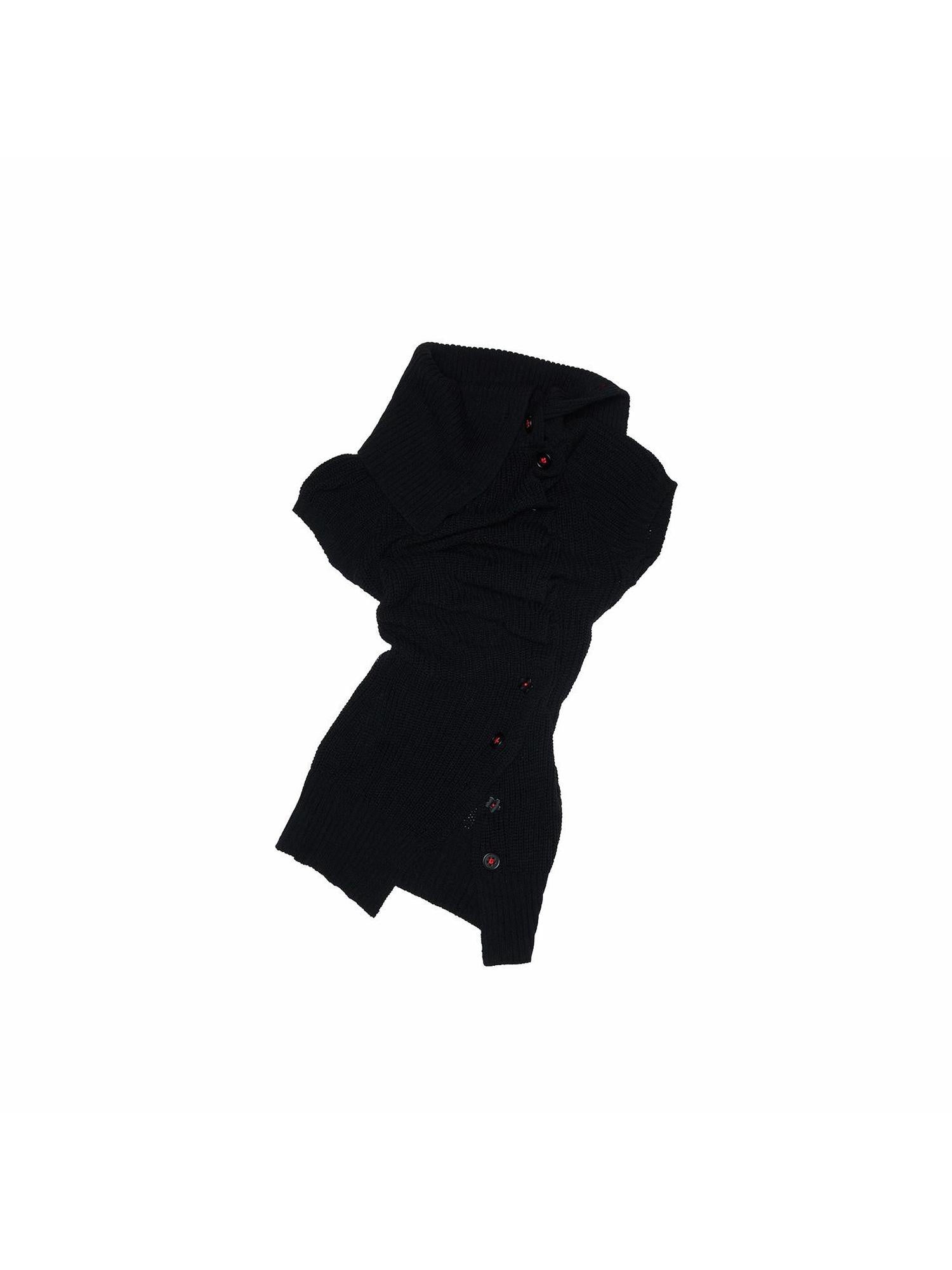 1JINN STUDIO Soft Cinched Waist Slim Crewneck Short Sleeve Black Women Nylon Knit Sweaters