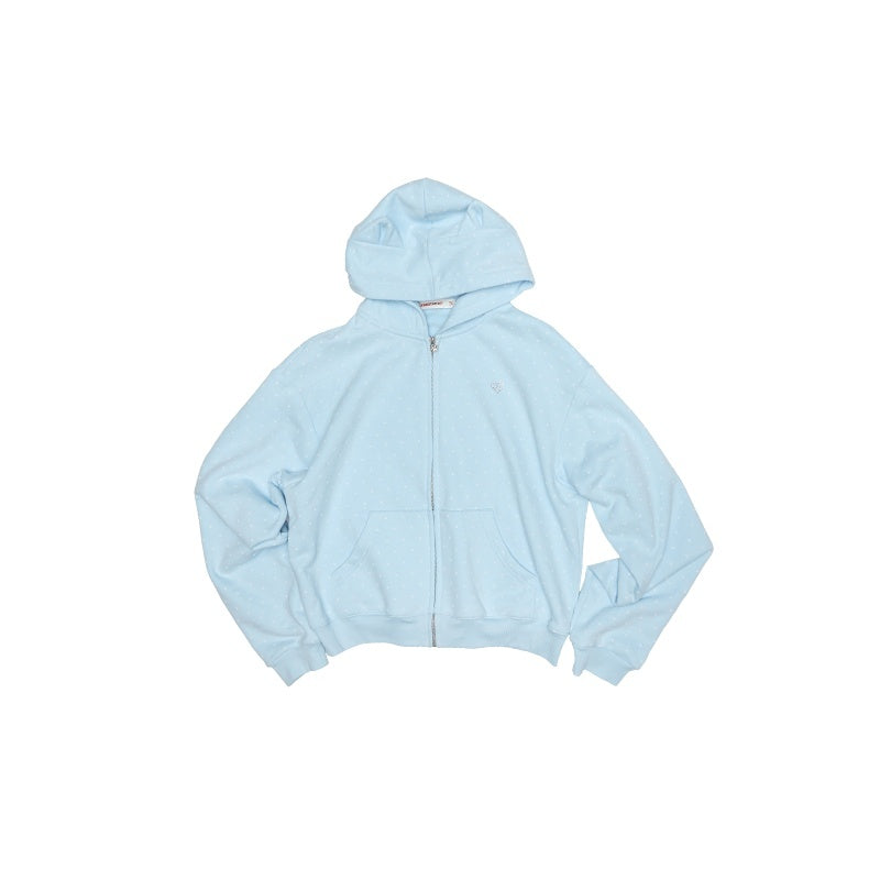 1JINN_STUDIO_Soft_Cotton_Blend_Sweet_Loose_Fit_Polka_Dot_Hooded_Women_Zip_Hoodies_MISSTT