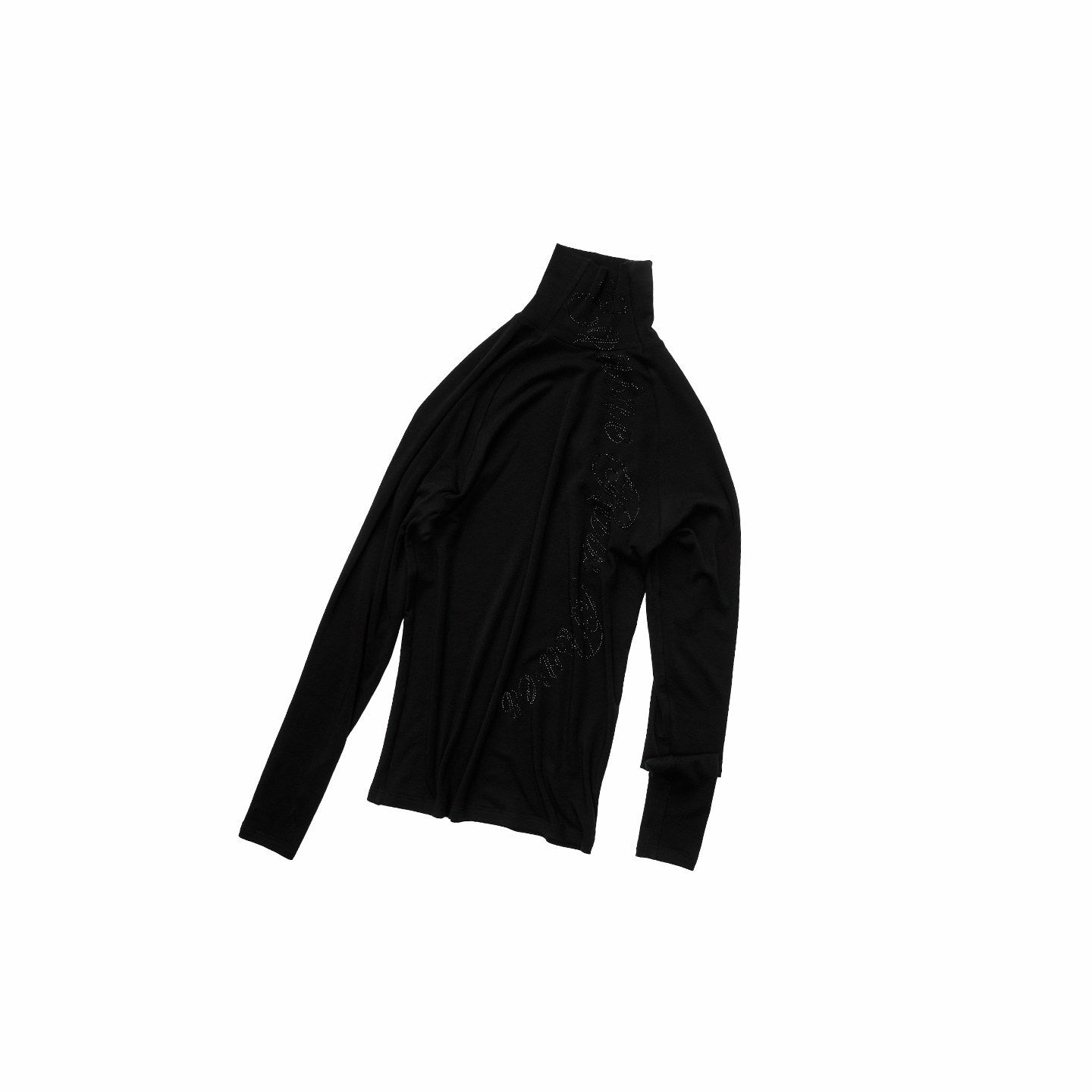1JINN_STUDIO_Soft_Lambswool_Slim_Fit_Casual_High_Neck_Raglan_Lettering_Long_Sleeve_T-Shirts_MISSTT