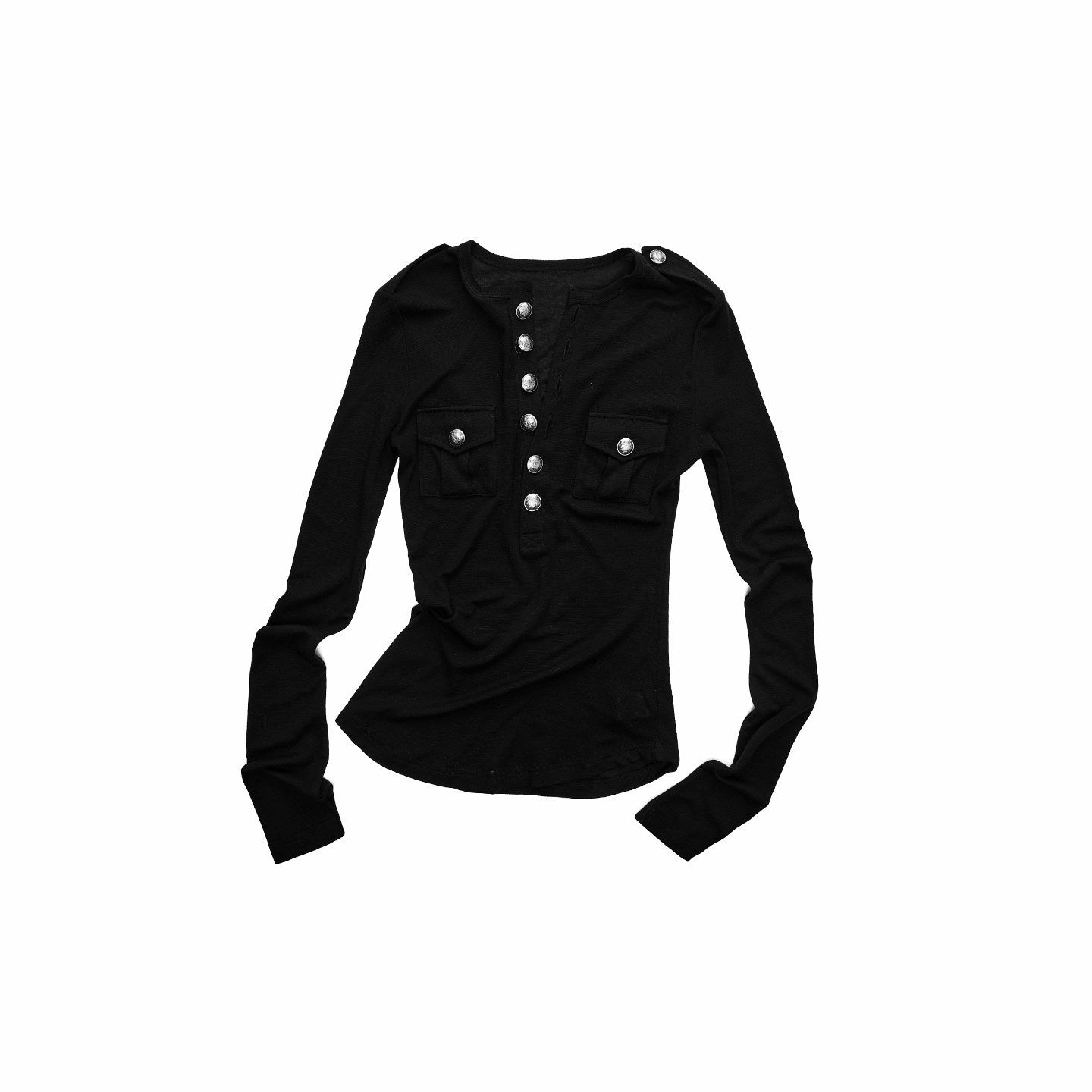 1JINN_STUDIO_Soft_Lyocell_Knit_Slim_Long_Sleeve_Short_Button_Pocket_Casual_Women_Mini_Dresses_MISSTT