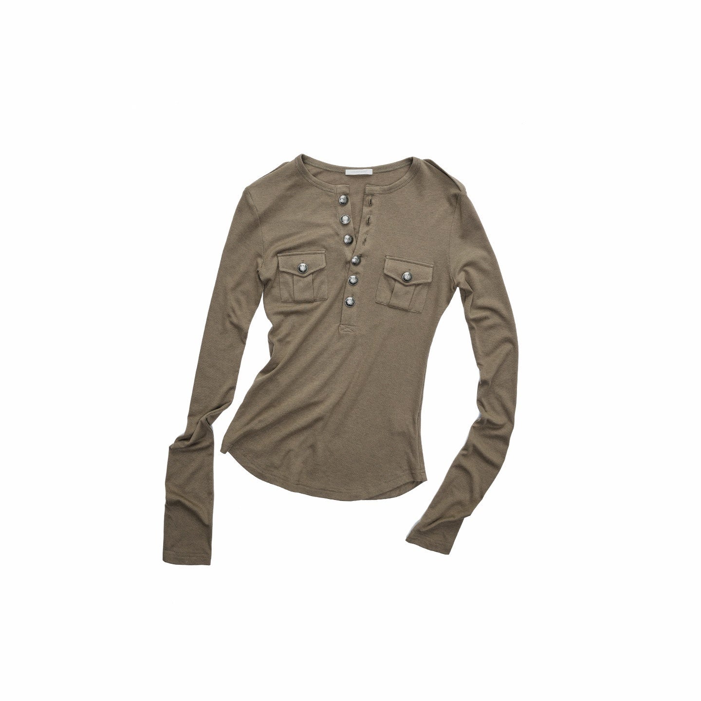 1JINN_STUDIO_Soft_Lyocell_Knit_Slim_Long_Sleeve_Short_Button_Pocket_Casual_Women_Mini_Dresses_MISSTT