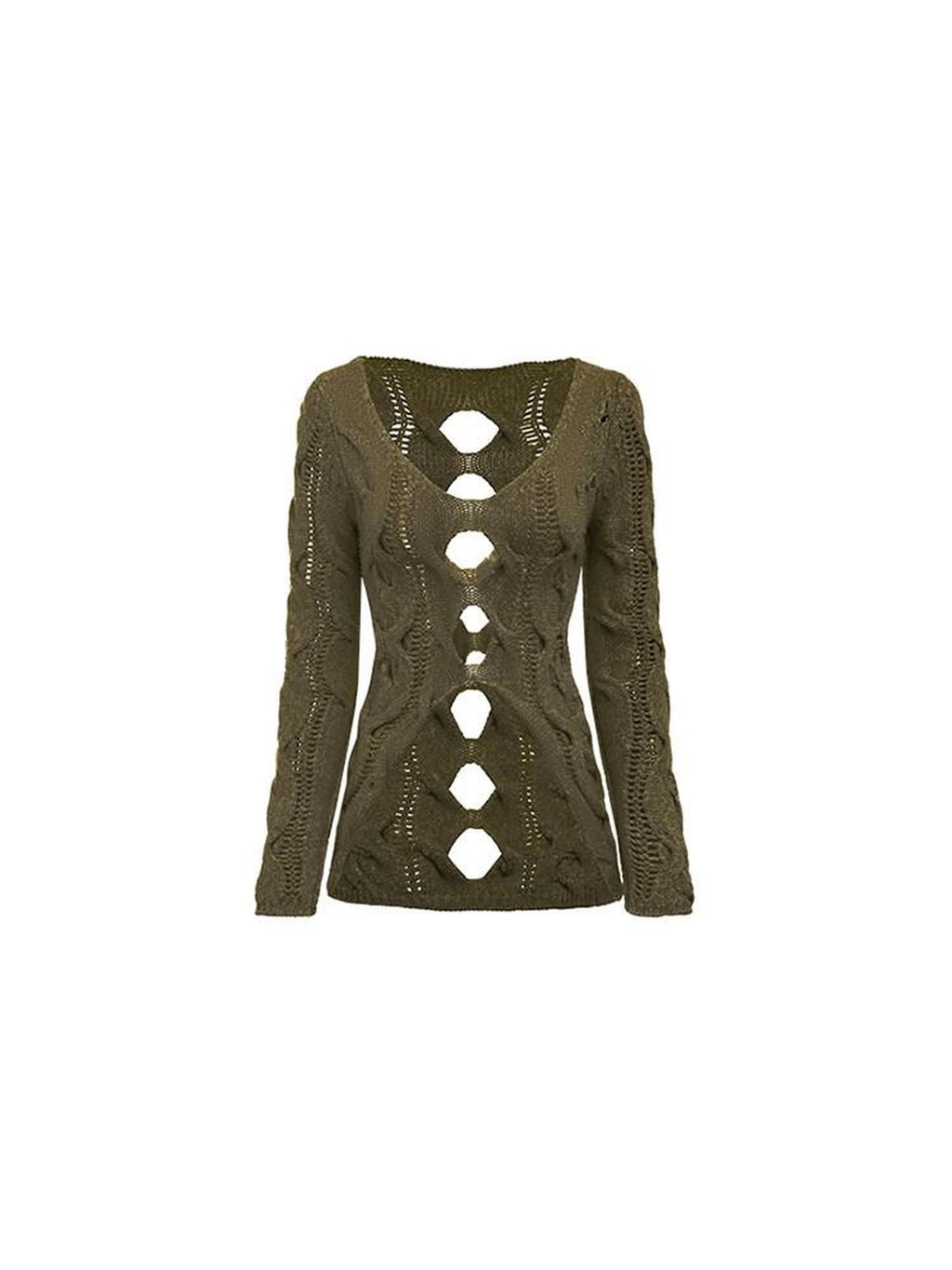1JINN STUDIO Soft Slim Street V-neck Cardigan Knit Women Cotton Blend Blush Olive Sweaters