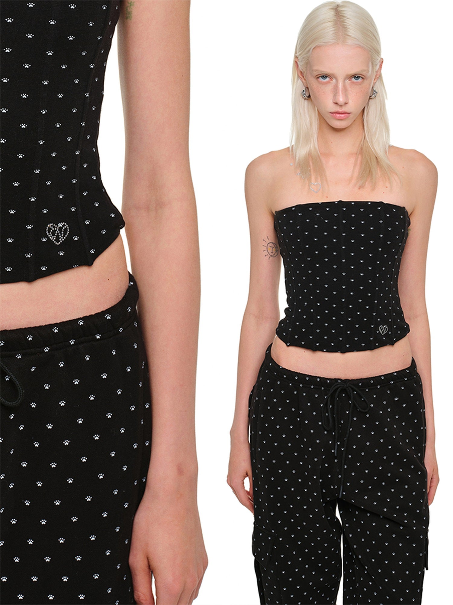 1JINN STUDIO Soft Stretch Slim Fit Office Cropped Women Non Padded Solid Color Tube Tops