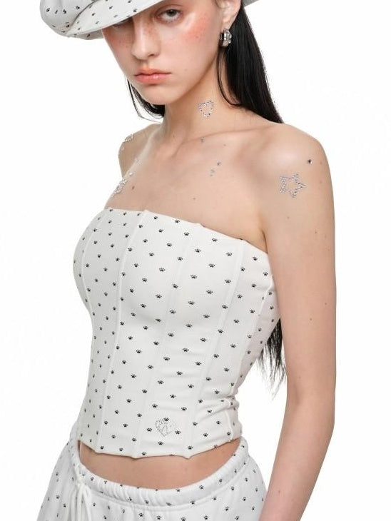 1JINN STUDIO Soft Stretch Slim Fit Office Cropped Women Non Padded Solid Color Tube Tops