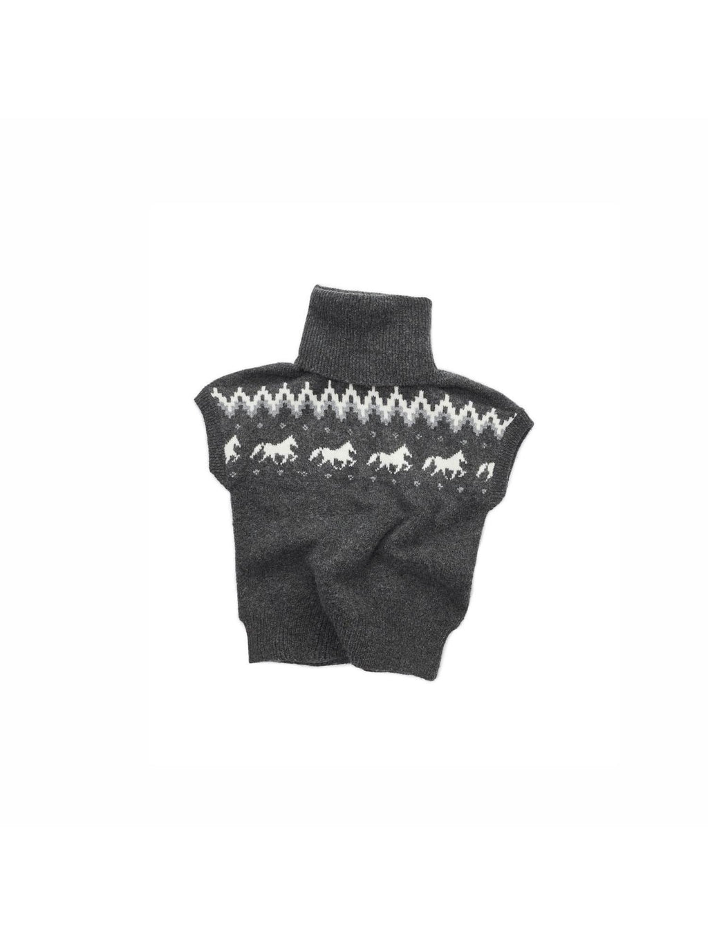 1JINN STUDIO Soft Thick Cropped High Neck Pullover Casual Knit Womens Polyester Wool Sweaters