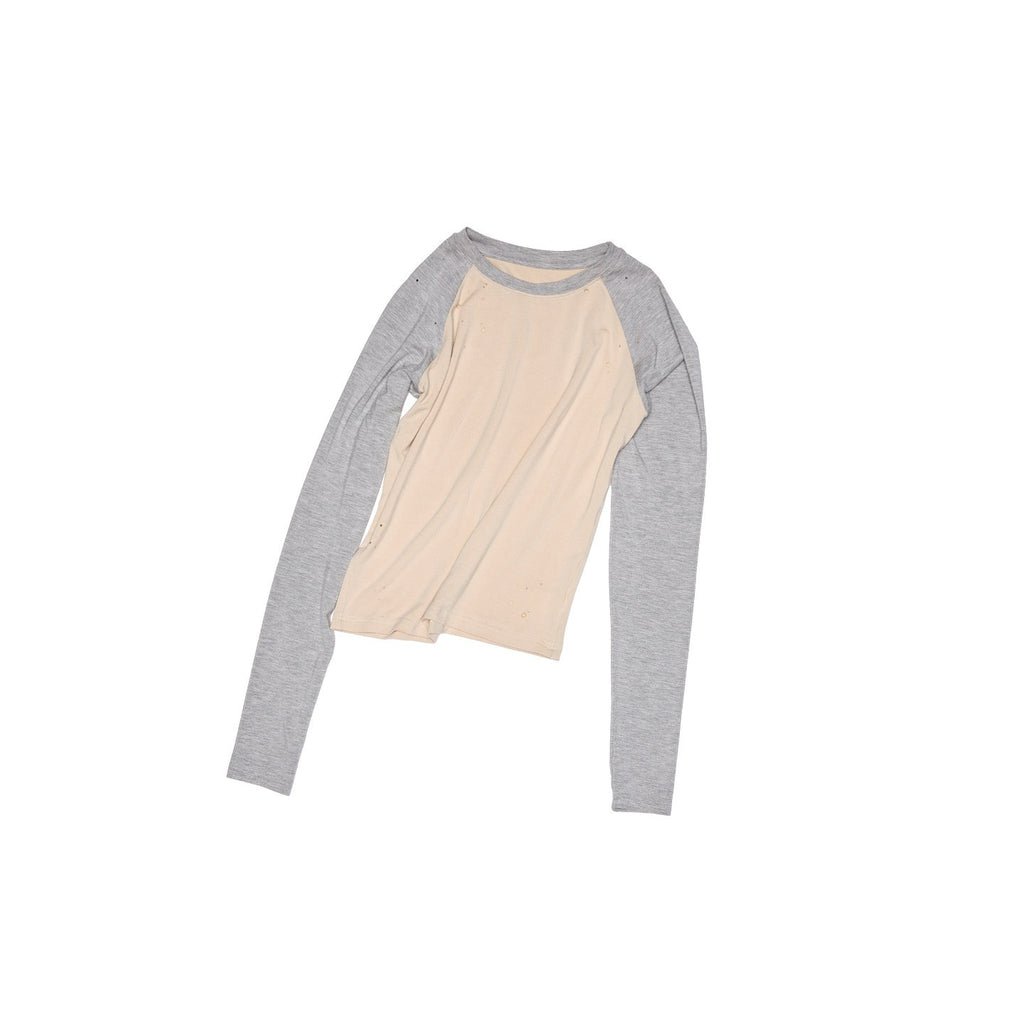 1JINN_STUDIO_Soft_Viscose_Commuter_Slim_Patchwork_Women_Cross_Print_Long_Sleeve_T-Shirts_MISSTT