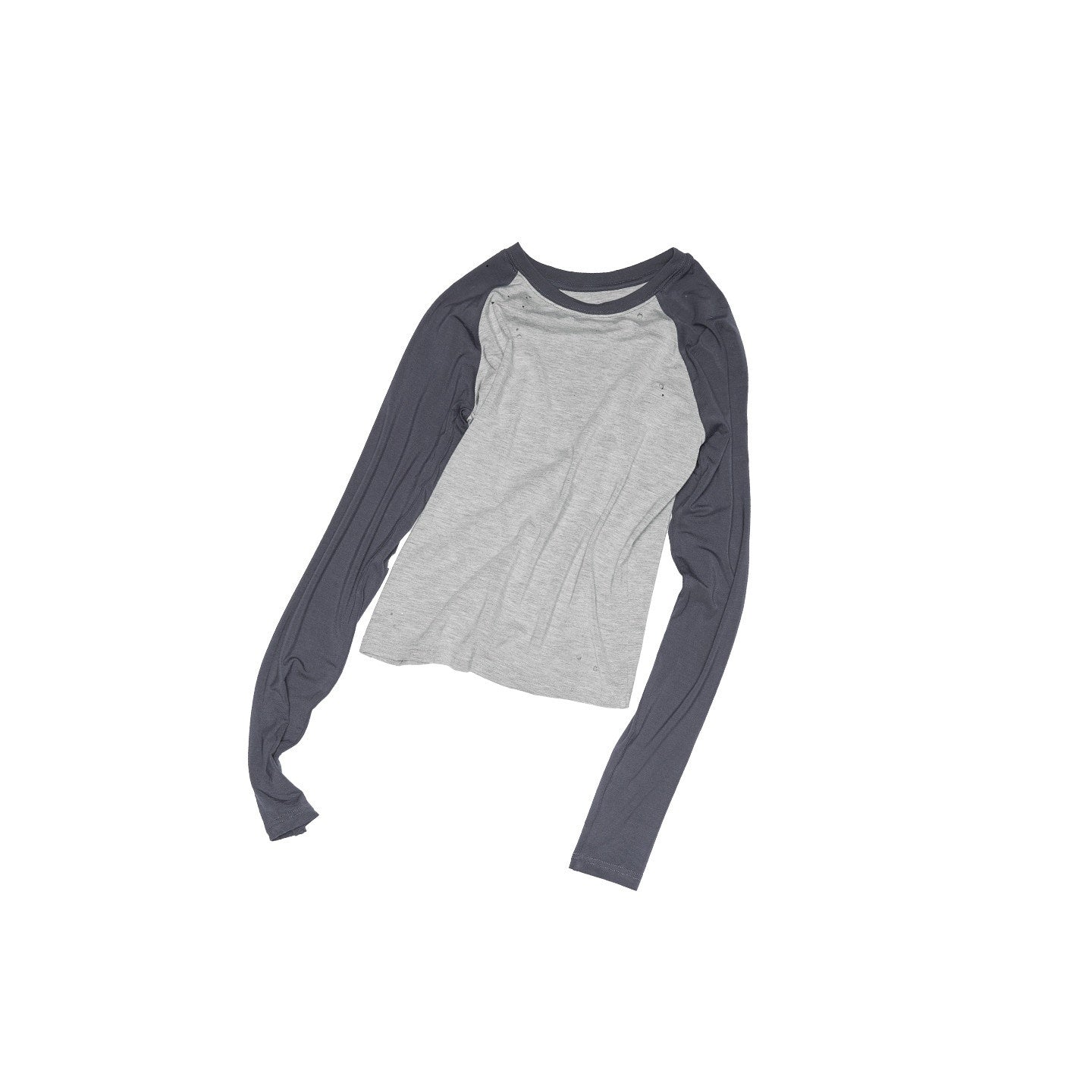 1JINN_STUDIO_Soft_Viscose_Commuter_Slim_Patchwork_Women_Cross_Print_Long_Sleeve_T-Shirts_MISSTT
