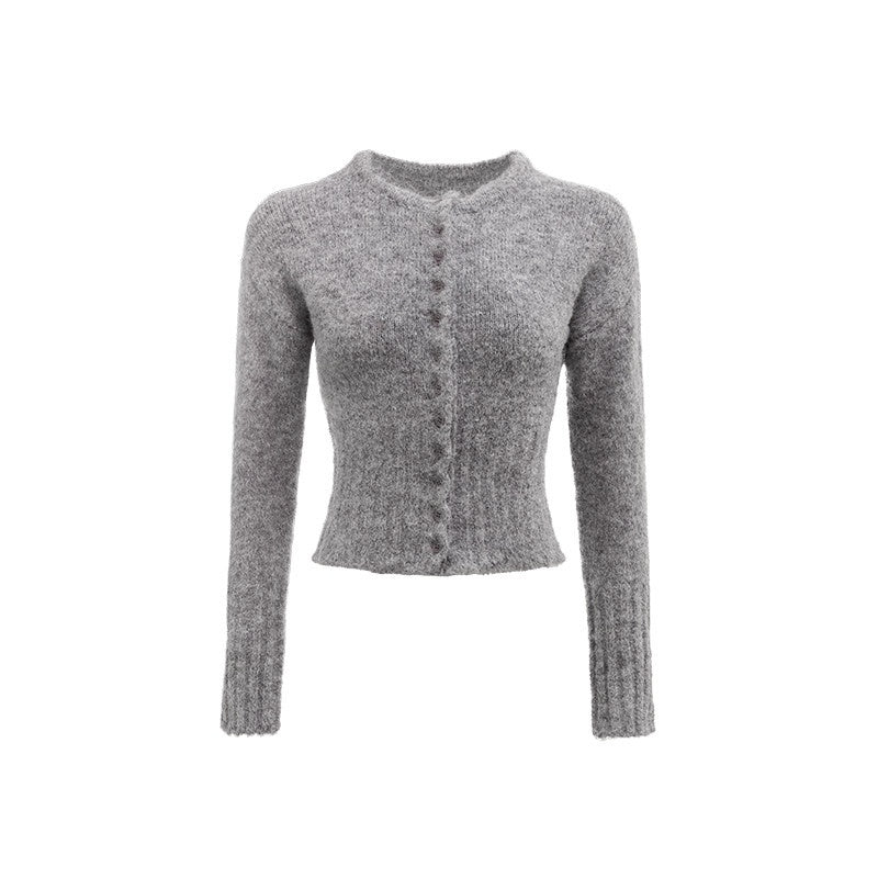 1JINN_STUDIO_Soft_Wool_Blend_Solid_Crewneck_Long_Sleeve_Office_Women_Two_Piece_Set_Cardigans_MISSTT