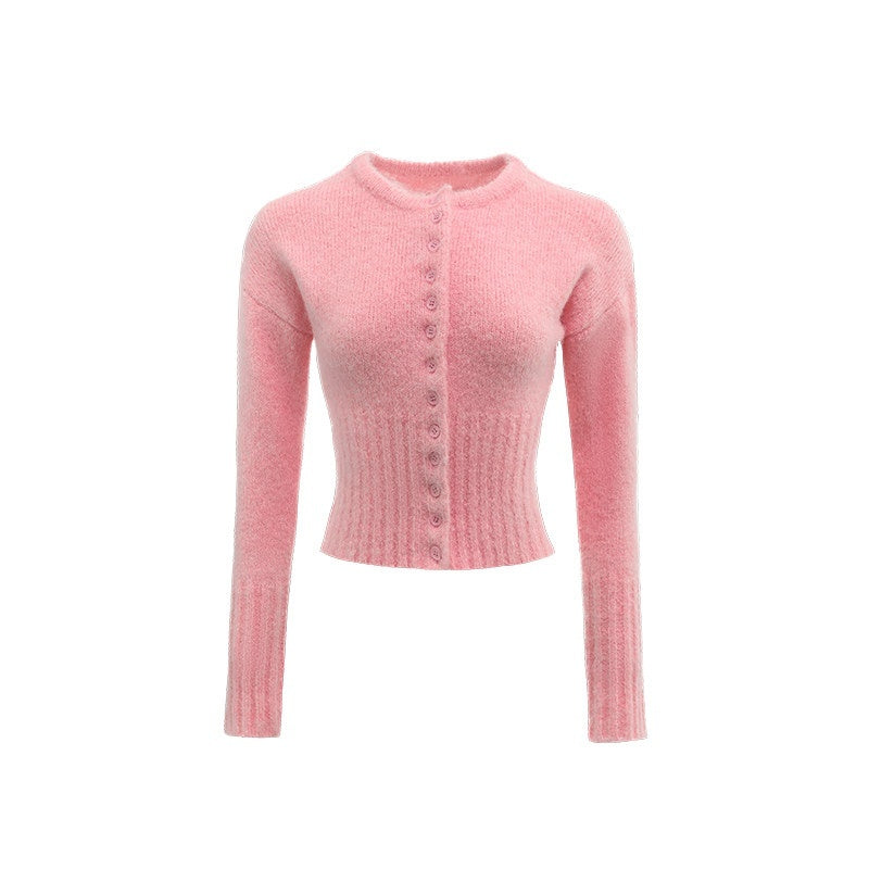 1JINN_STUDIO_Soft_Wool_Blend_Solid_Crewneck_Long_Sleeve_Office_Women_Two_Piece_Set_Cardigans_MISSTT