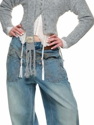 1JINN STUDIO Soft Wool Blend Solid Crewneck Long Sleeve Office Women Two Piece Set Cardigans