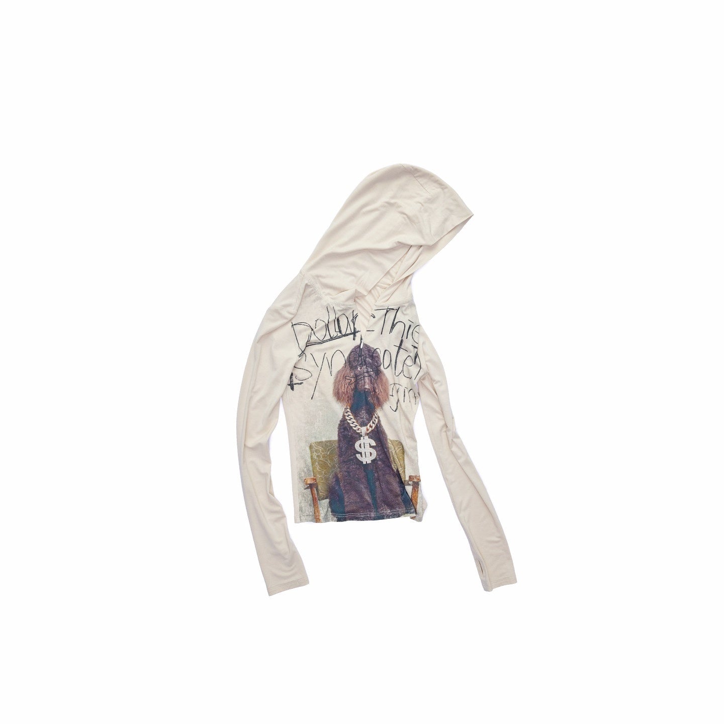 1JINN_STUDIO_Stretch_Viscose_Casual_V-neck_Zipper_Women_Dog_Graphic_Long_Sleeve_T-Shirts_MISSTT