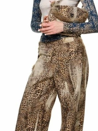 1JINN STUDIO Sweet Slim Waist Round Neck Cat Print Women Viscose Long Sleeve T-Shirts