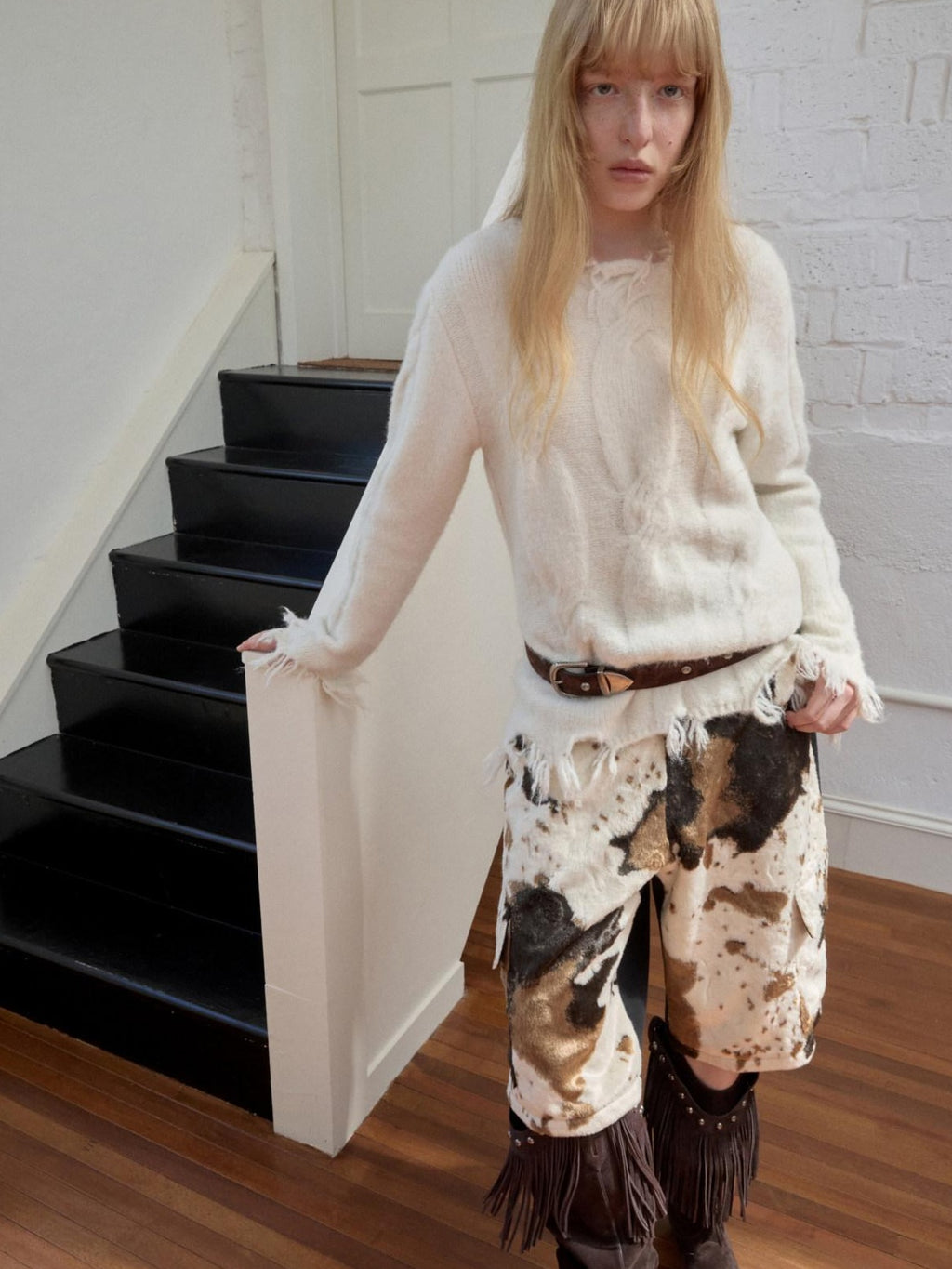1JINN STUDIO Thermal Warm Oversized Street Style Crew Neck Pullover Women Solid Knit Sweaters