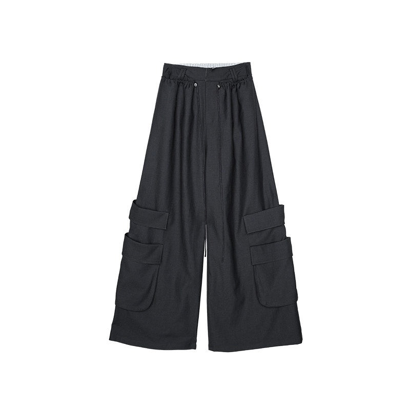 1JINN_STUDIO_Utility_Pocket_Drawstring_Commuter_Loose_Women_Polyester_Viscose_Wide_Leg_Pants_MISSTT