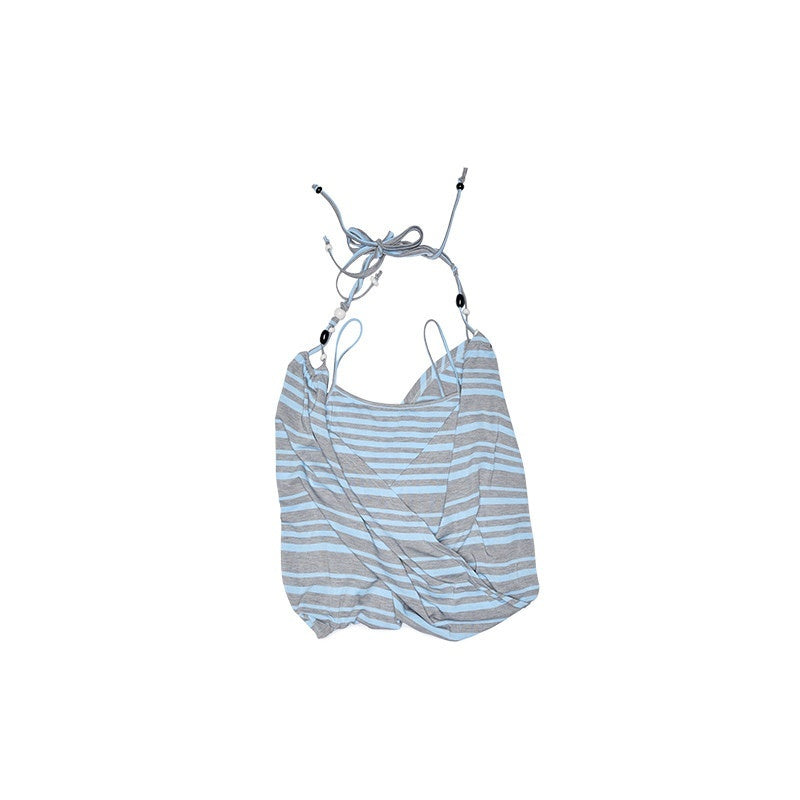 1JINN_STUDIO_Versatile_Backless_Halter_Slim_Crop_Top_For_Women_Blue_Gray_Striped_Camisoles_MISSTT