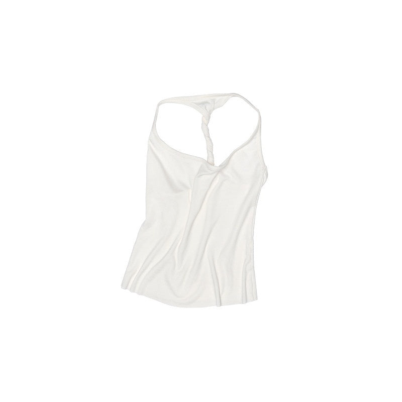 1JINN_STUDIO_Versatile_Backless_Slim_Cami_Crop_Solid_Colors_Women_Casual_Top_&_Skirt_Sets_MISSTT