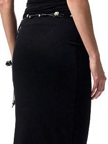 Versatile Backless Slim Cami Crop Solid Colors Women Casual Top & Skirt Sets