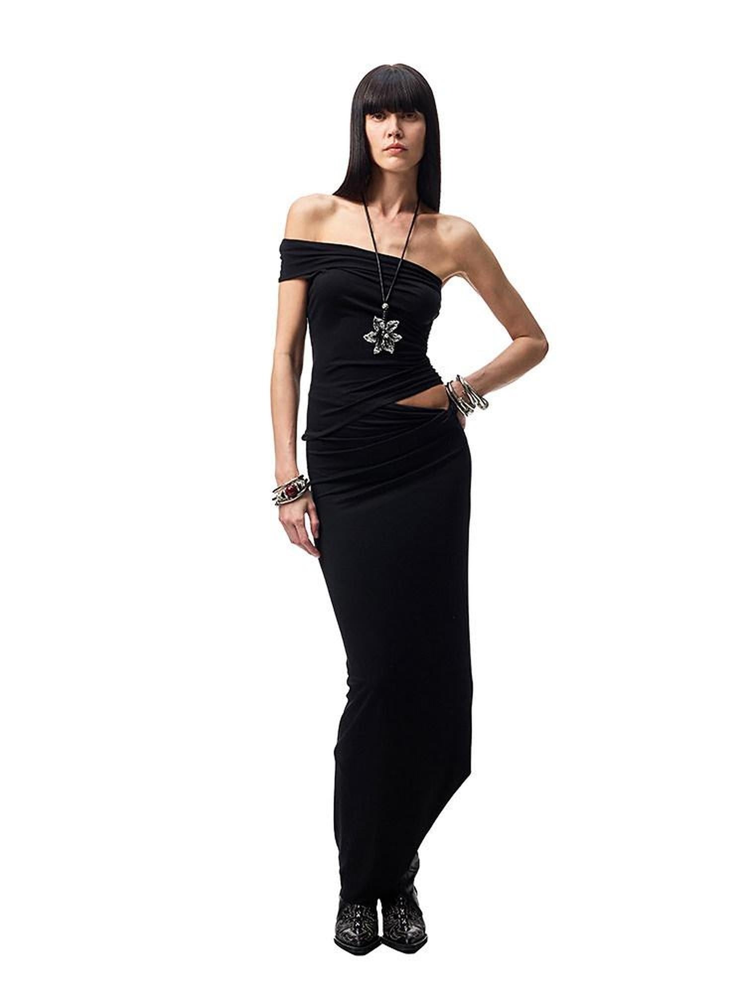1JINN STUDIO Versatile One Shoulder Patchwork Slim Fit Womens Sustainable Solid Tank Tops