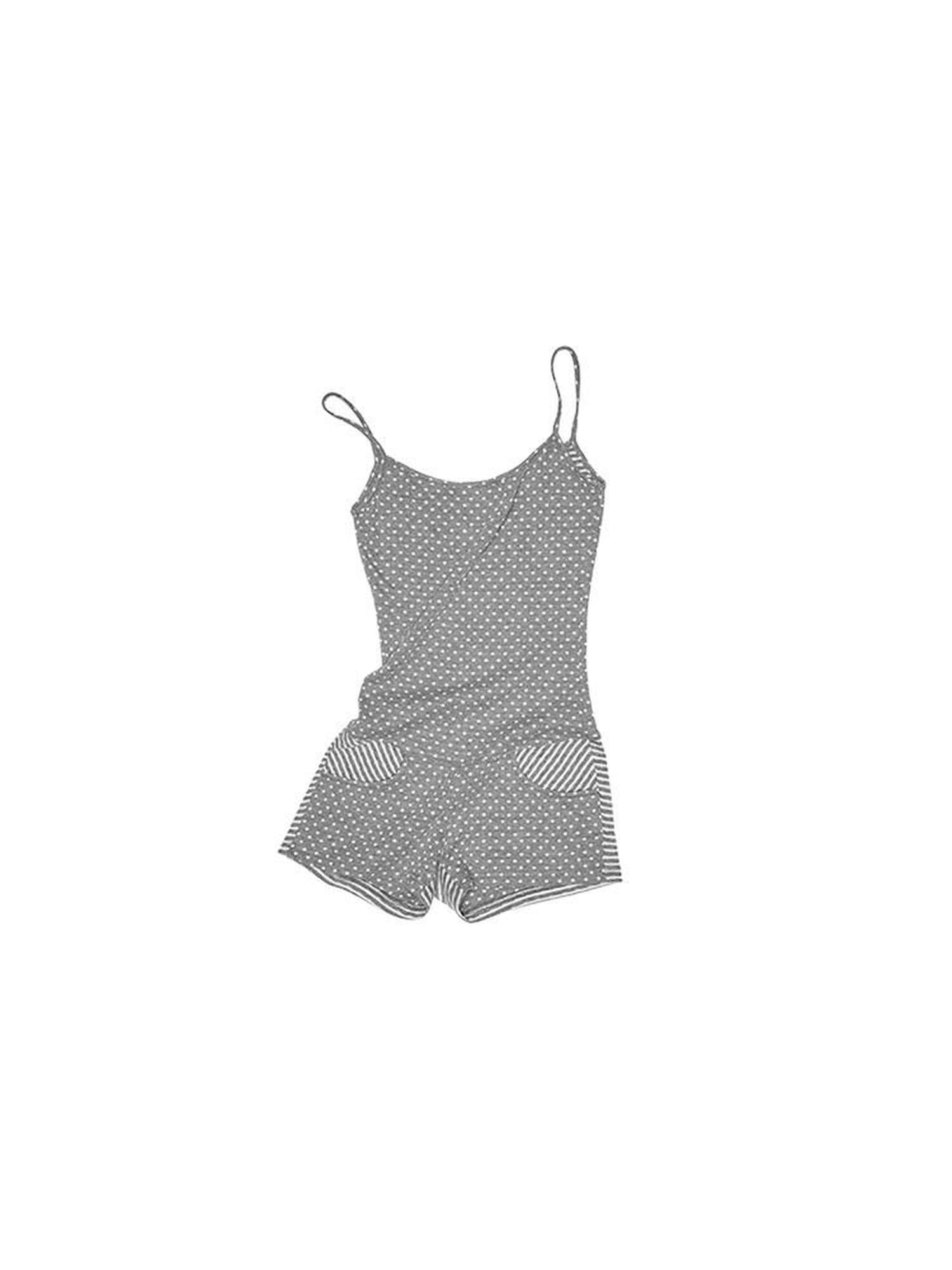 1JINN STUDIO Versatile Polka Dot Slim Cami Open Back Ladies Poly Cotton Top & Shorts Sets