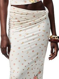 1JINN STUDIO Versatile Slim Fit Cropped Cami Women Floral Print Layering Top & Skirt Sets