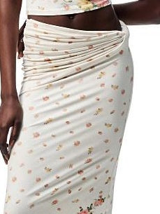 1JINN STUDIO Versatile Slim Fit Cropped Cami Women Floral Print Layering Top & Skirt Sets