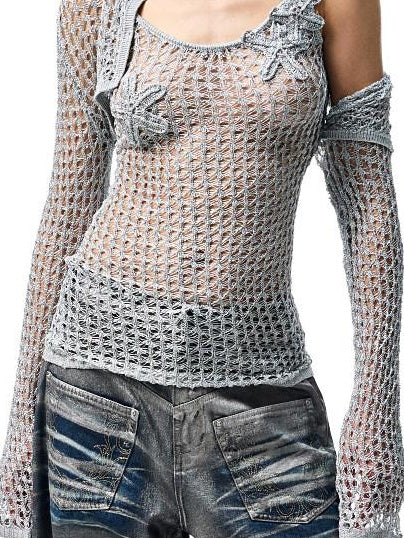 1JINN STUDIO Viscose Blend Slim Commuter Round Neck Long Sleeve Pullover Women Cardigans