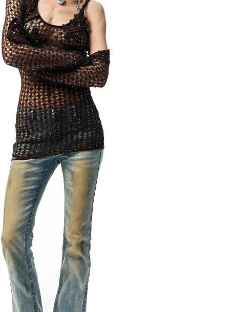 1JINN STUDIO Viscose Blend Slim Commuter Round Neck Long Sleeve Pullover Women Cardigans
